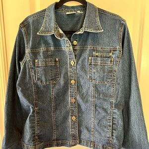 Erika Navy Blue Denim Jacket